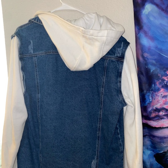 Empyre denim button up hoodie - Picture 2 of 2